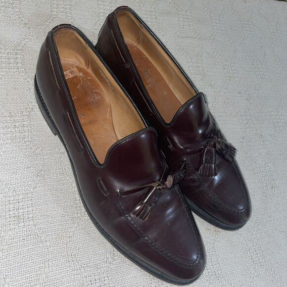Allen Edmonds Grayson Men’s Dress Loafers Sz 11 B Brown Leather Business Formal - Picture 1 of 12